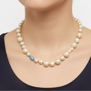 Sabika Chunky Pearl & Murano Glass Necklace
